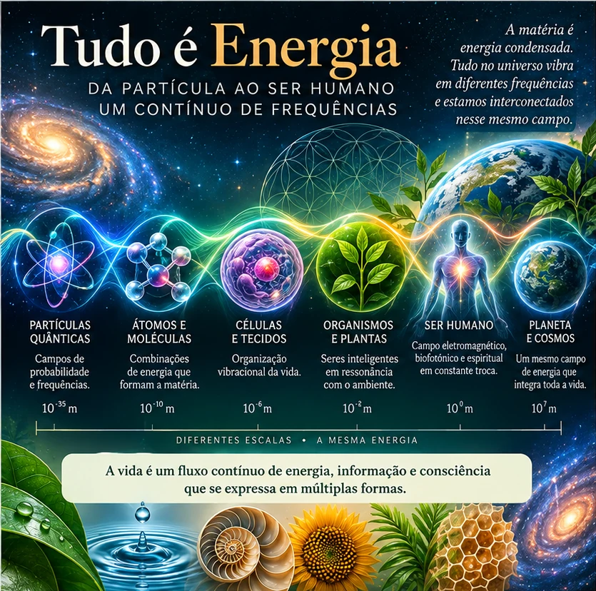 Infográfico: Tudo é energia, da partícula ao cosmos